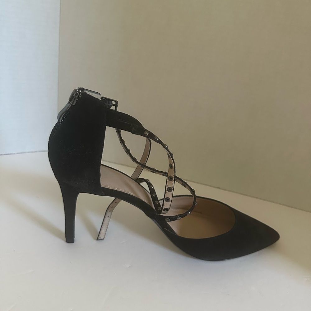 14th & Union Black Strappy Heels